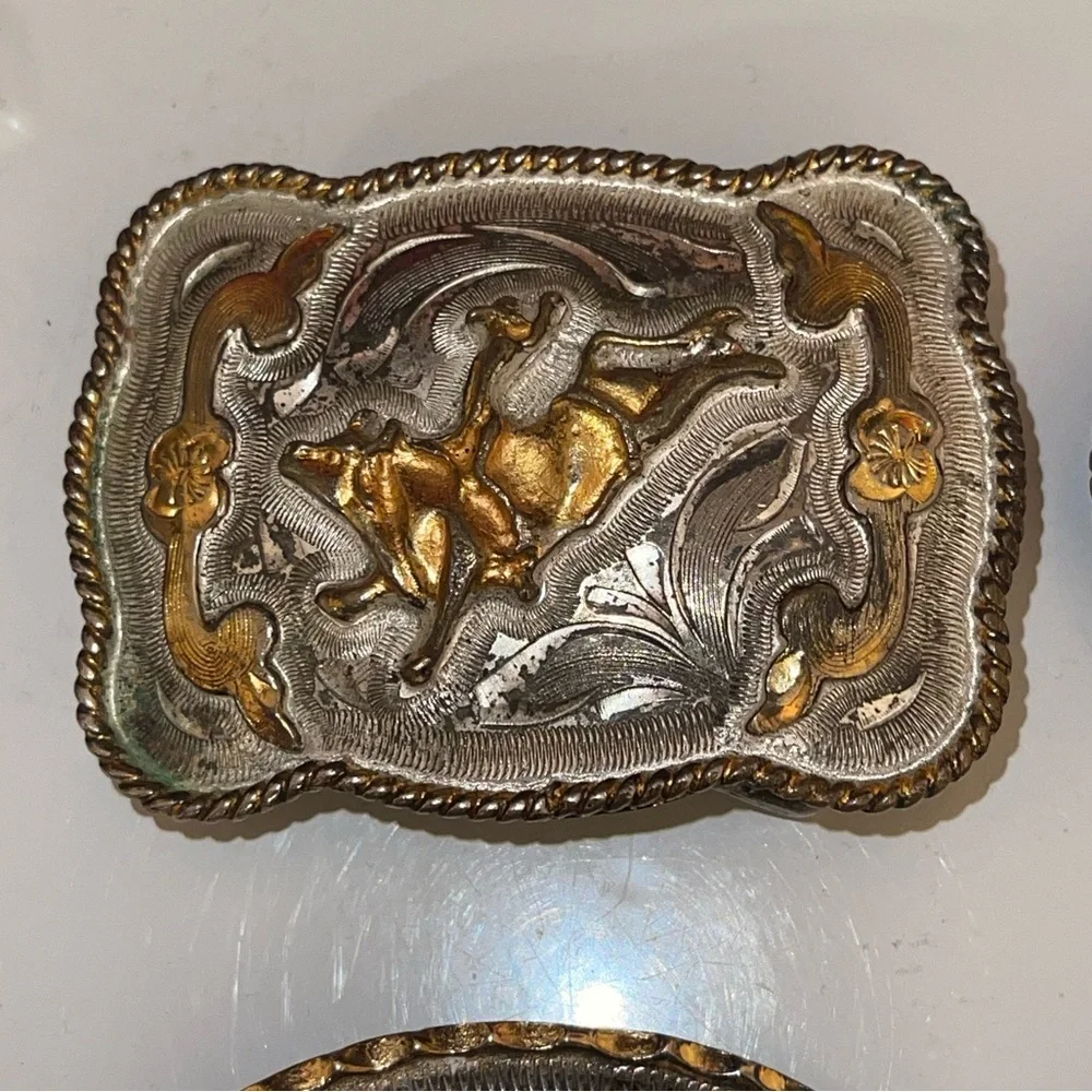 Nocona Young Cowboy/girl Belt With Nocona Buckle & Buckle Bundle Mexico & Taiwan